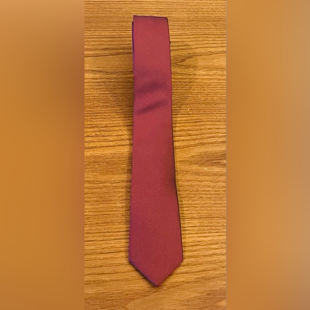 👔🔥 Burgundy Skinny Tie